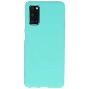 BackCover Hoesje Color Telefoonhoesje voor Samsung Galaxy S20 - Turquoise