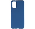 BAOHU Hoesje Geschikt voor de Samsung Galaxy S20 Plus - Backcover Color Telefoonhoesje - Navy