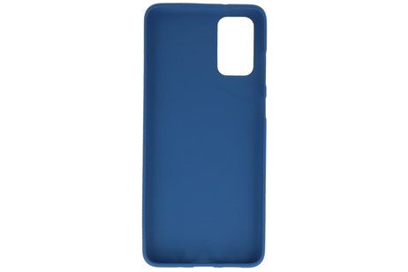 BackCover Hoesje Color Telefoonhoesje voor Samsung Galaxy S20 Plus - Navy