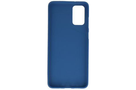 BAOHU Hoesje Geschikt voor de Samsung Galaxy S20 Plus - Backcover Color Telefoonhoesje - Navy