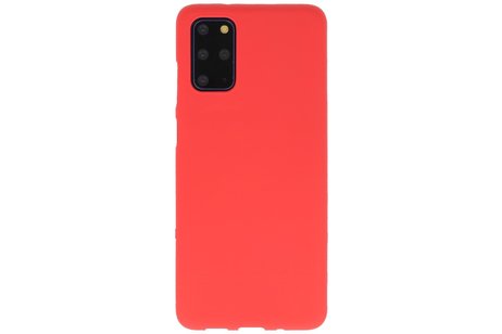 BackCover Hoesje Color Telefoonhoesje voor Samsung Galaxy S20 Plus - Rood