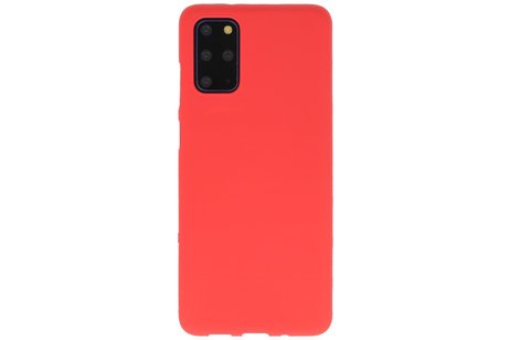 BAOHU Hoesje Geschikt voor de Samsung Galaxy S20 Plus - Backcover Color Telefoonhoesje - Rood