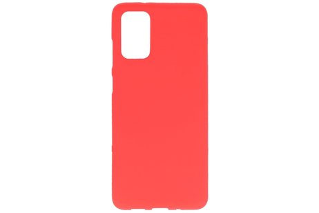 BAOHU Hoesje Geschikt voor de Samsung Galaxy S20 Plus - Backcover Color Telefoonhoesje - Rood