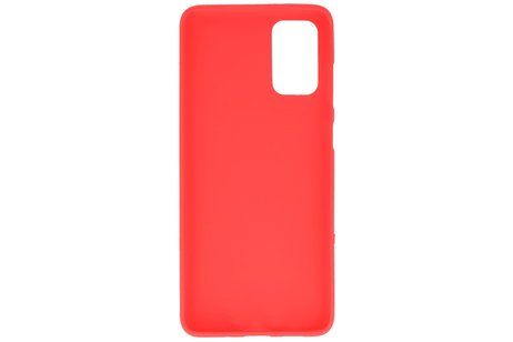 BackCover Hoesje Color Telefoonhoesje voor Samsung Galaxy S20 Plus - Rood