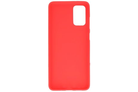 BAOHU Hoesje Geschikt voor de Samsung Galaxy S20 Plus - Backcover Color Telefoonhoesje - Rood
