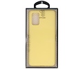 BAOHU Hoesje Geschikt voor de Samsung Galaxy S20 Plus - Backcover Color Telefoonhoesje - Geel