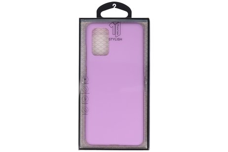 BackCover Hoesje Color Telefoonhoesje voor Samsung Galaxy S20 Plus - Paars