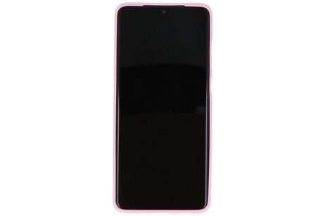 BAOHU Hoesje Geschikt voor de Samsung Galaxy S20 Plus - Backcover Color Telefoonhoesje - Roze