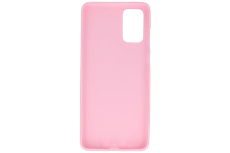 BAOHU Hoesje Geschikt voor de Samsung Galaxy S20 Plus - Backcover Color Telefoonhoesje - Roze