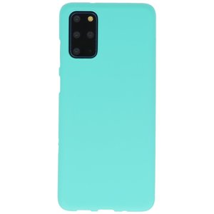 BAOHU Hoesje Geschikt voor de Samsung Galaxy S20 Plus - Backcover Color Telefoonhoesje - Turquoise