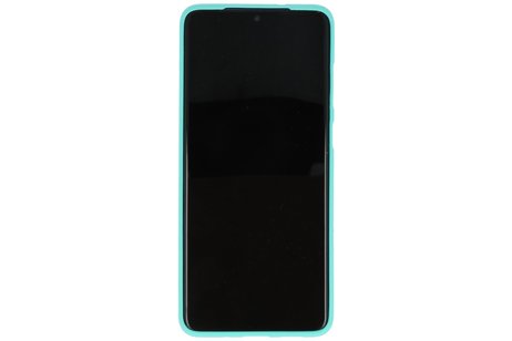 BAOHU Hoesje Geschikt voor de Samsung Galaxy S20 Plus - Backcover Color Telefoonhoesje - Turquoise