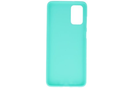 BAOHU Hoesje Geschikt voor de Samsung Galaxy S20 Plus - Backcover Color Telefoonhoesje - Turquoise