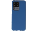 BAOHU Hoesje Geschikt voor de Samsung Galaxy S20 Ultra - Backcover Color Telefoonhoesje - Navy
