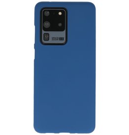BAOHU BackCover Hoesje Color Telefoonhoesje Samsung Galaxy S20 Ultra - Navy