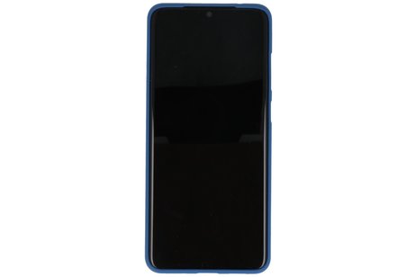 BAOHU Hoesje Geschikt voor de Samsung Galaxy S20 Ultra - Backcover Color Telefoonhoesje - Navy