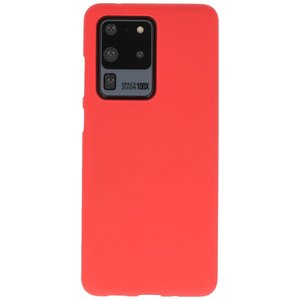 BackCover Hoesje Color Telefoonhoesje voor Samsung Galaxy S20 Ultra - Rood