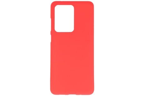 BAOHU Hoesje Geschikt voor de Samsung Galaxy S20 Ultra - Backcover Color Telefoonhoesje - Rood