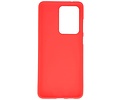 BackCover Hoesje Color Telefoonhoesje voor Samsung Galaxy S20 Ultra - Rood