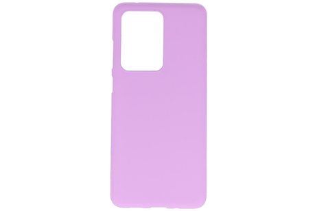 BAOHU Hoesje Geschikt voor de Samsung Galaxy S20 Ultra - Backcover Color Telefoonhoesje - Paars