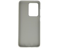 BAOHU Hoesje Geschikt voor de Samsung Galaxy S20 Ultra - Backcover Color Telefoonhoesje - Grijs