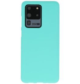 BAOHU BackCover Hoesje Color Telefoonhoesje Samsung Galaxy S20 Ultra - Turquoise