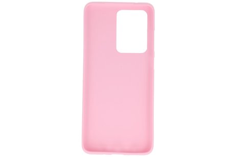 BackCover Hoesje Color Telefoonhoesje voor Samsung Galaxy S20 Ultra - Roze