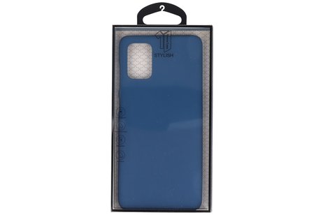 BackCover Hoesje Color Telefoonhoesje voor Samsung Galaxy A71 - Navy