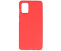 BAOHU Hoesje Geschikt voor de Samsung Galaxy A71 - Backcover Color Telefoonhoesje - Rood