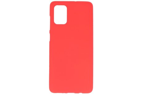 BAOHU Hoesje Geschikt voor de Samsung Galaxy A71 - Backcover Color Telefoonhoesje - Rood