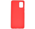BAOHU Hoesje Geschikt voor de Samsung Galaxy A71 - Backcover Color Telefoonhoesje - Rood