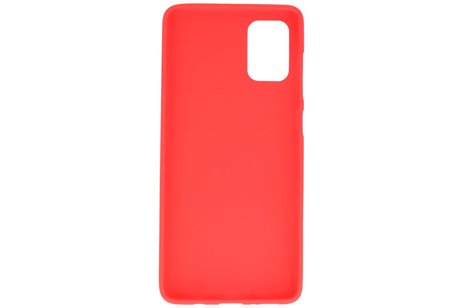 BAOHU Hoesje Geschikt voor de Samsung Galaxy A71 - Backcover Color Telefoonhoesje - Rood