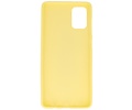 BAOHU Hoesje Geschikt voor de Samsung Galaxy A71 - Backcover Color Telefoonhoesje - Geel