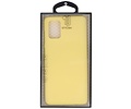 BAOHU Hoesje Geschikt voor de Samsung Galaxy A71 - Backcover Color Telefoonhoesje - Geel