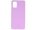 BAOHU Hoesje Geschikt voor de Samsung Galaxy A71 - Backcover Color Telefoonhoesje - Paars