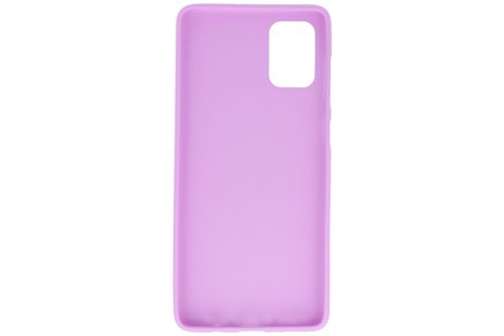 BAOHU Hoesje Geschikt voor de Samsung Galaxy A71 - Backcover Color Telefoonhoesje - Paars