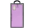 BAOHU Hoesje Geschikt voor de Samsung Galaxy A71 - Backcover Color Telefoonhoesje - Paars