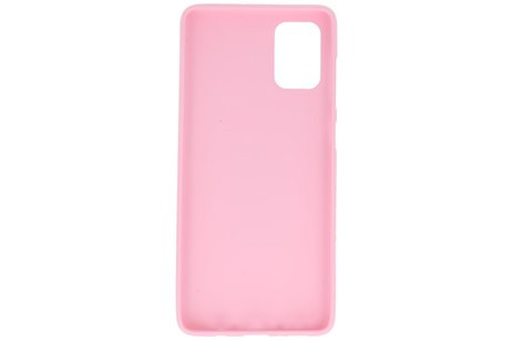 BAOHU Hoesje Geschikt voor de Samsung Galaxy A71 - Backcover Color Telefoonhoesje - Roze