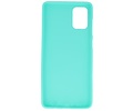 BAOHU Hoesje Geschikt voor de Samsung Galaxy A71 - Backcover Color Telefoonhoesje - Turquoise