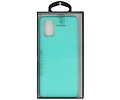 BAOHU Hoesje Geschikt voor de Samsung Galaxy A71 - Backcover Color Telefoonhoesje - Turquoise