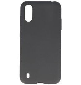 BAOHU BackCover Hoesje Color Telefoonhoesje Samsung Galaxy A01 - Zwart