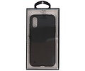 BAOHU Hoesje Geschikt voor de Samsung Galaxy A01 - Backcover Color Telefoonhoesje - Zwart