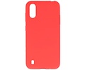 BackCover Hoesje Color Telefoonhoesje voor Samsung Galaxy A01 - Rood