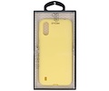 BAOHU Hoesje Geschikt voor de Samsung Galaxy A01 - Backcover Color Telefoonhoesje - Geel
