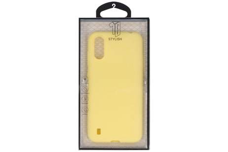 BackCover Hoesje Color Telefoonhoesje voor Samsung Galaxy A01 - Geel