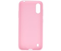 BAOHU Hoesje Geschikt voor de Samsung Galaxy A01 - Backcover Color Telefoonhoesje - Roze