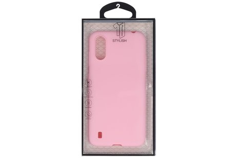 BackCover Hoesje Color Telefoonhoesje voor Samsung Galaxy A01 - Roze