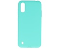 BackCover Hoesje Color Telefoonhoesje voor Samsung Galaxy A01 - Turquoise