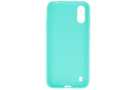 BackCover Hoesje Color Telefoonhoesje voor Samsung Galaxy A01 - Turquoise