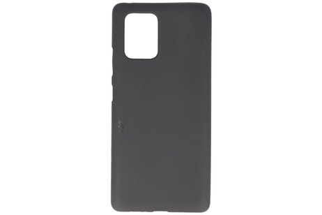 BAOHU Hoesje Geschikt voor de Samsung Galaxy S10 Lite - Backcover Color Telefoonhoesje - Zwart