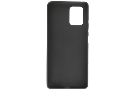 BAOHU Hoesje Geschikt voor de Samsung Galaxy S10 Lite - Backcover Color Telefoonhoesje - Zwart